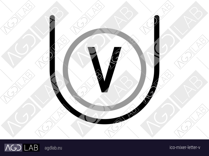 Mixer letter V icon