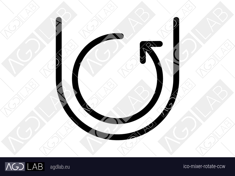 Mixer rotate ccw icon