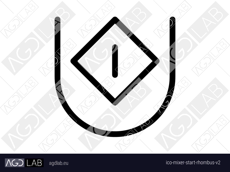 Mixer start rhombus alternative version icon