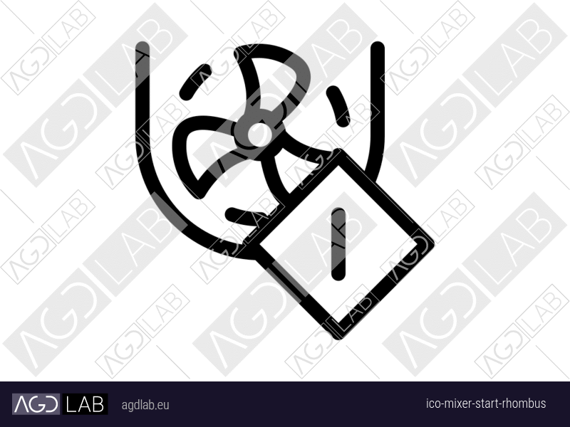 Mixer start rhombus icon