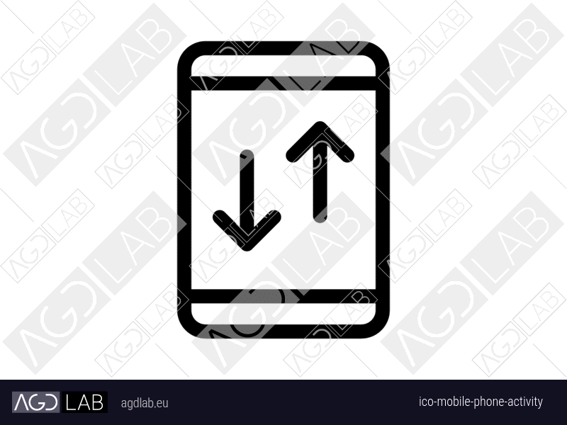 Mobile phone activity icon
