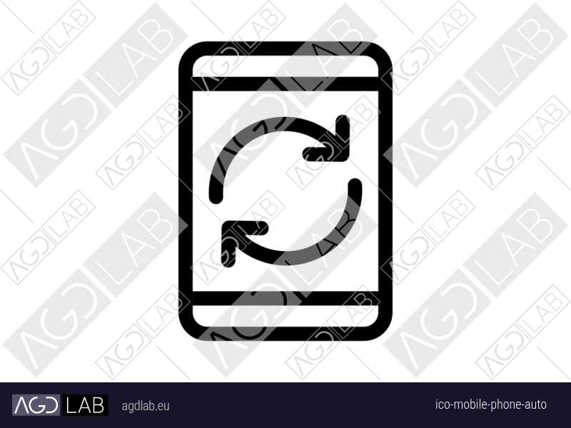 Mobile phone auto icon