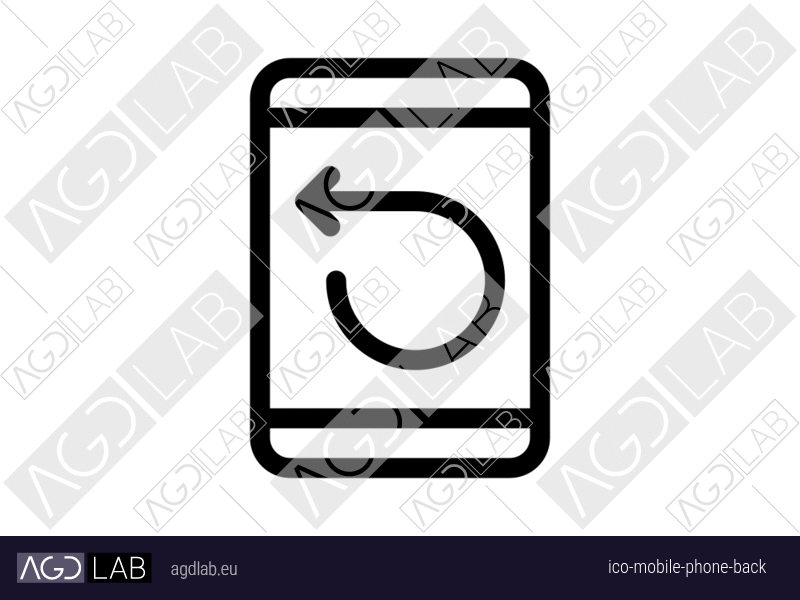 Mobile phone back icon
