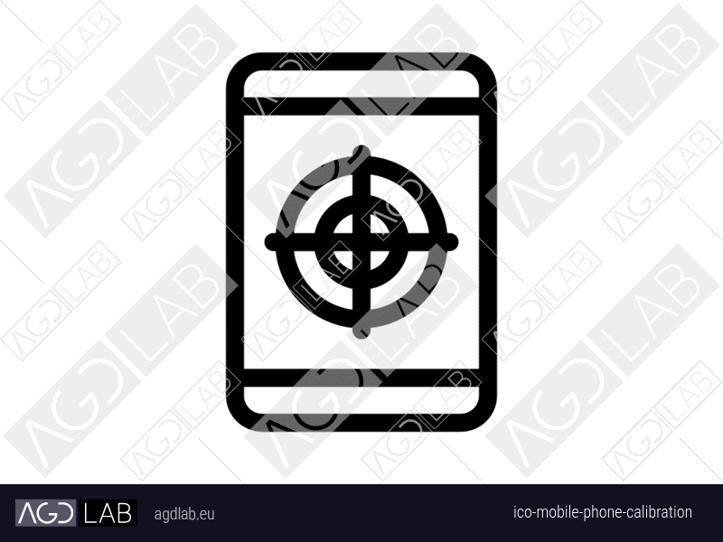 Mobile phone calibration icon