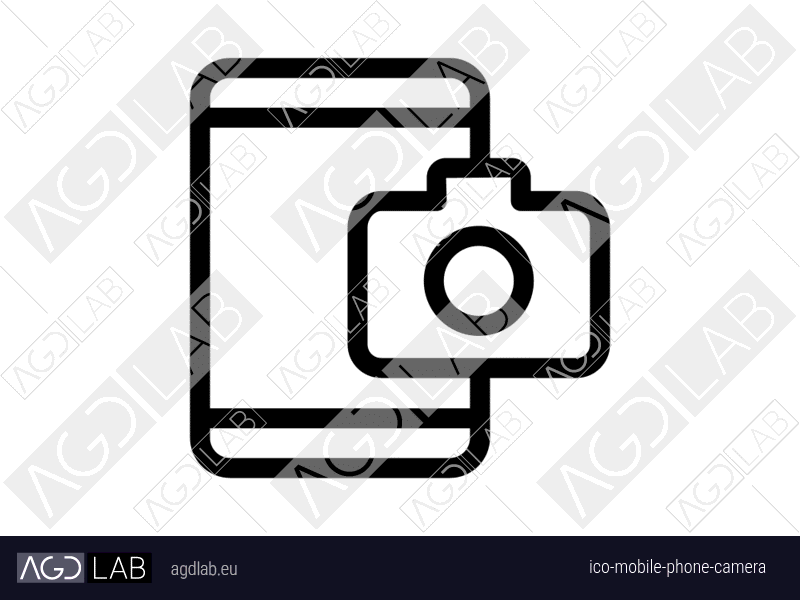 Mobile phone camera icon