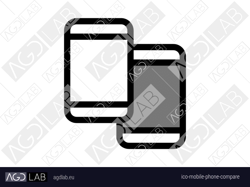 Mobile phone compare icon
