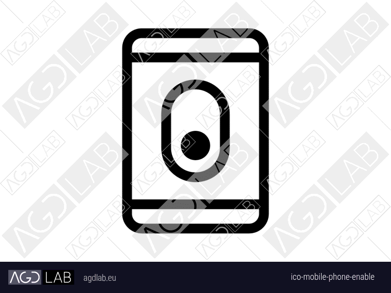 Mobile phone enable icon