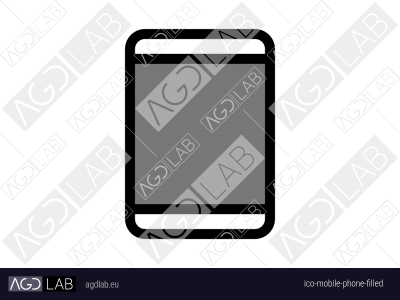 Mobile phone filled icon