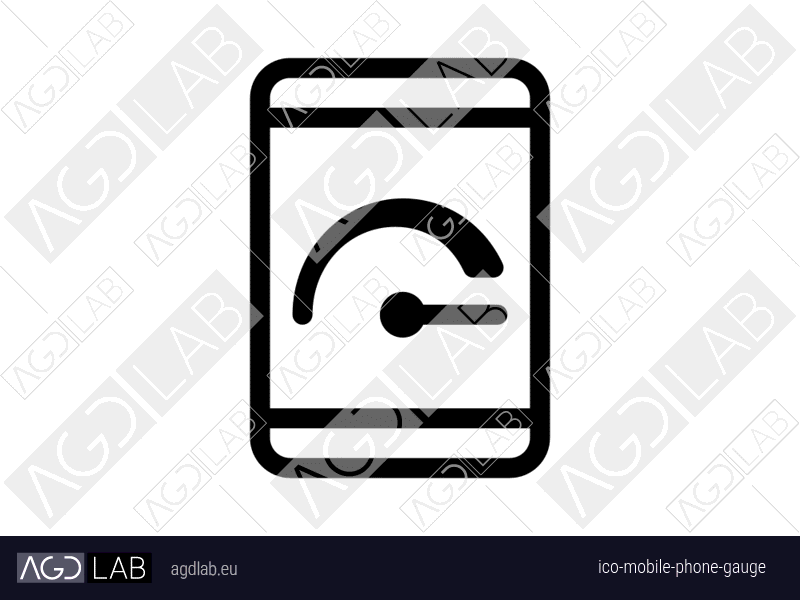 Mobile phone gauge icon
