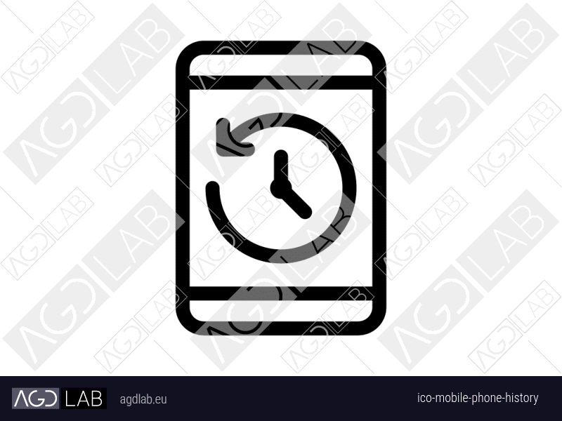 Mobile phone history icon