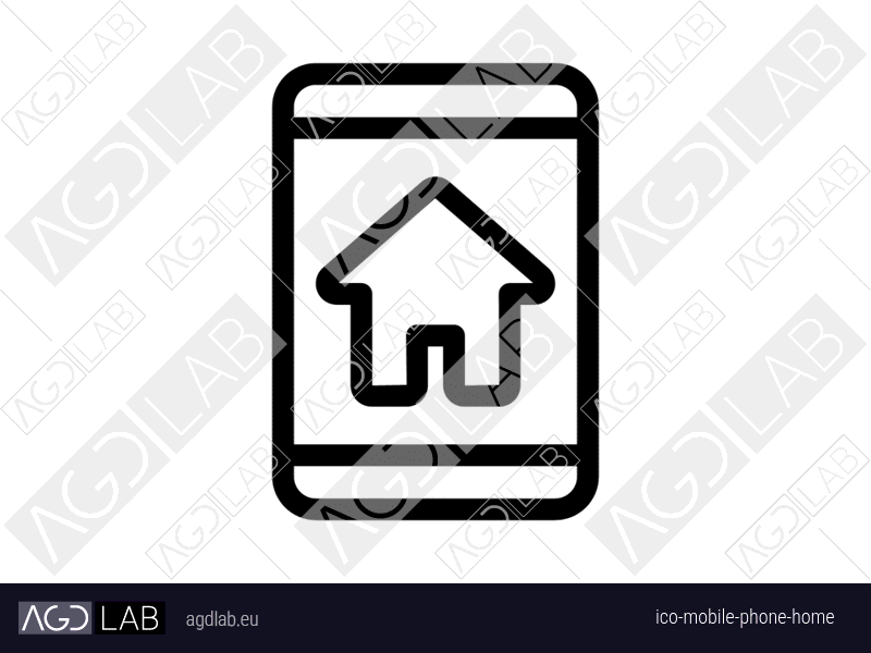 Mobile phone home icon