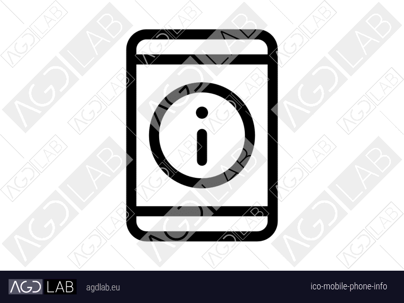 Mobile phone info icon