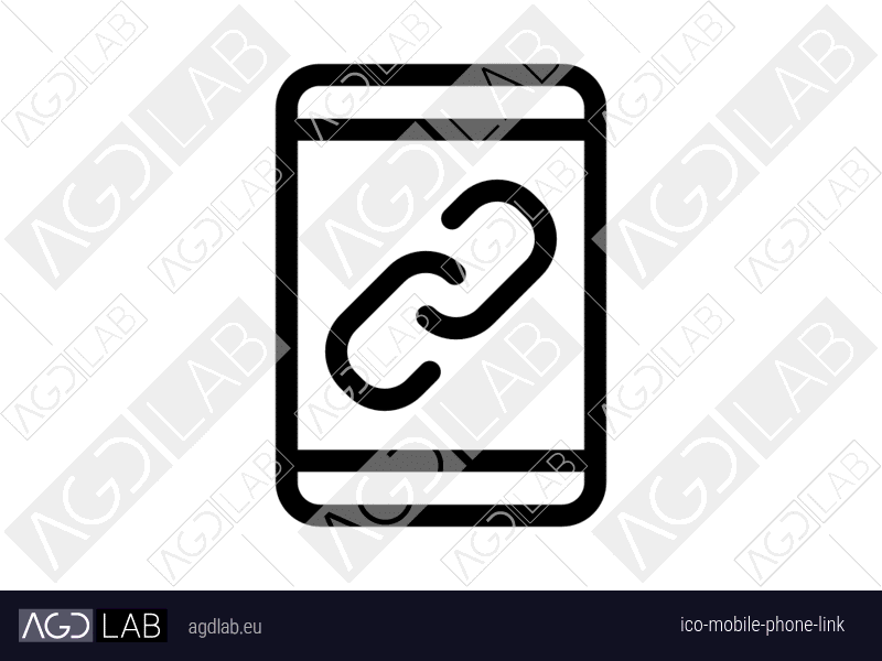 Mobile phone link icon