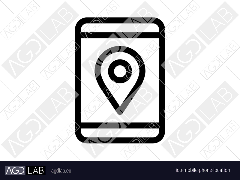 Mobile phone location icon