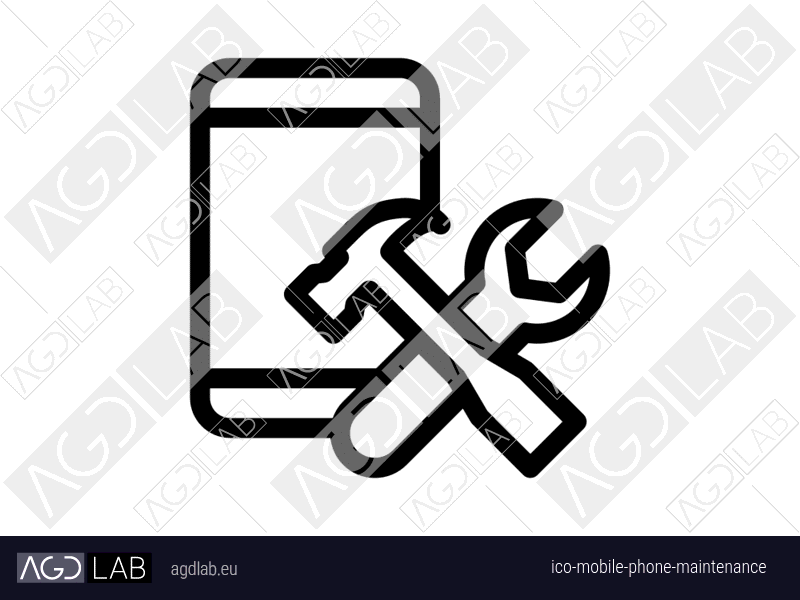 Mobile phone maintenance icon