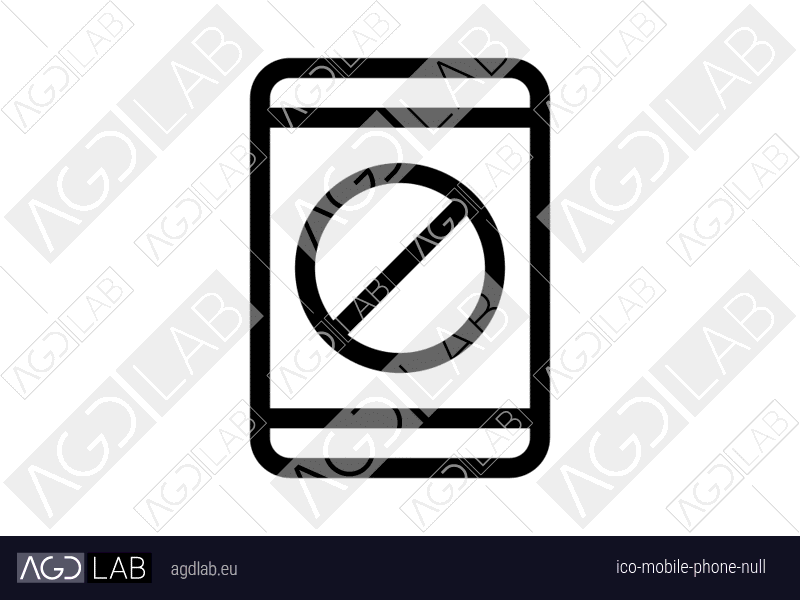 Mobile phone null icon