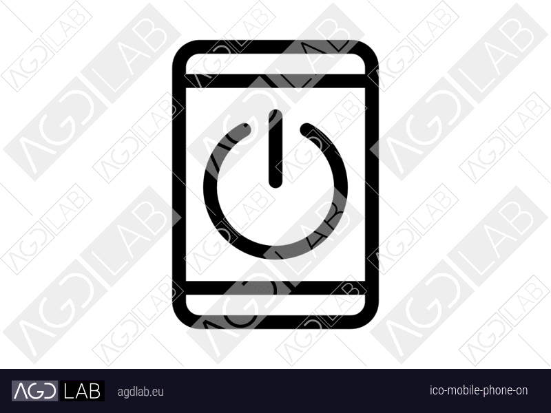 Mobile phone ON icon
