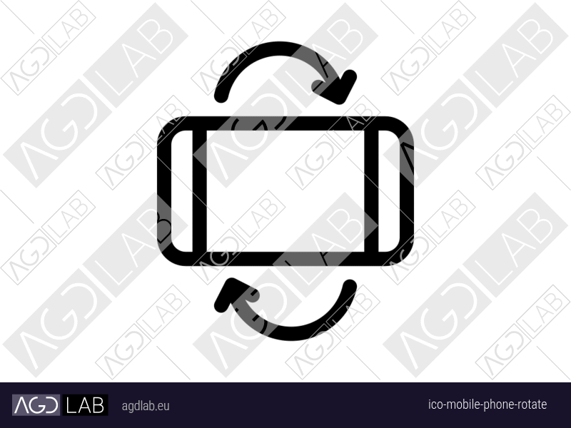 Mobile phone rotate icon