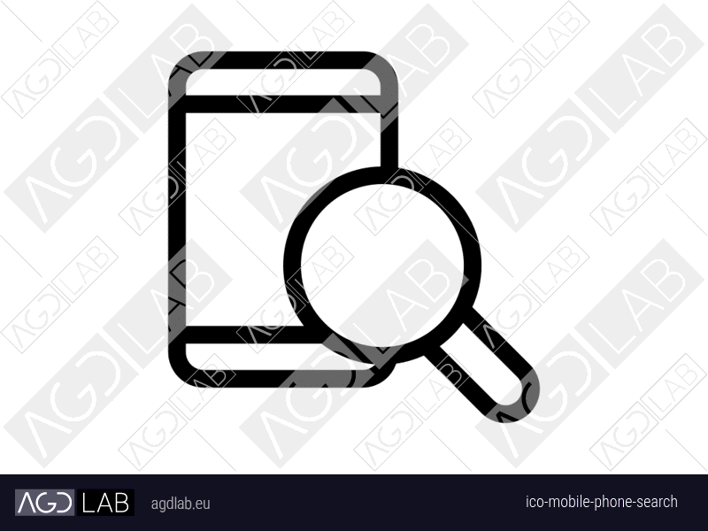 Mobile phone search icon