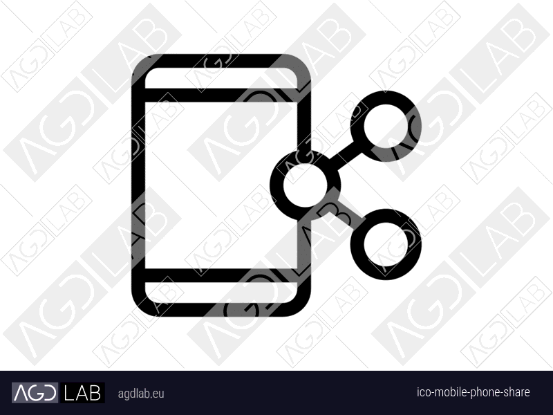Mobile phone share icon