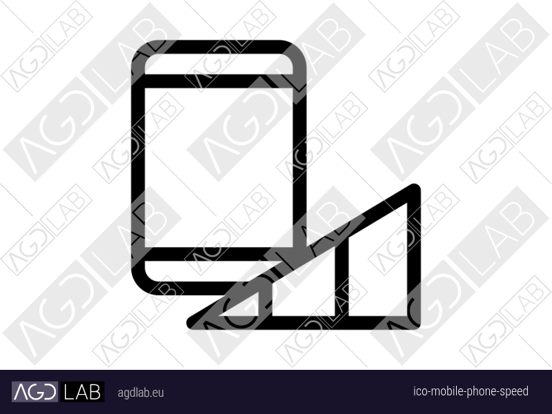 Mobile phone speed icon