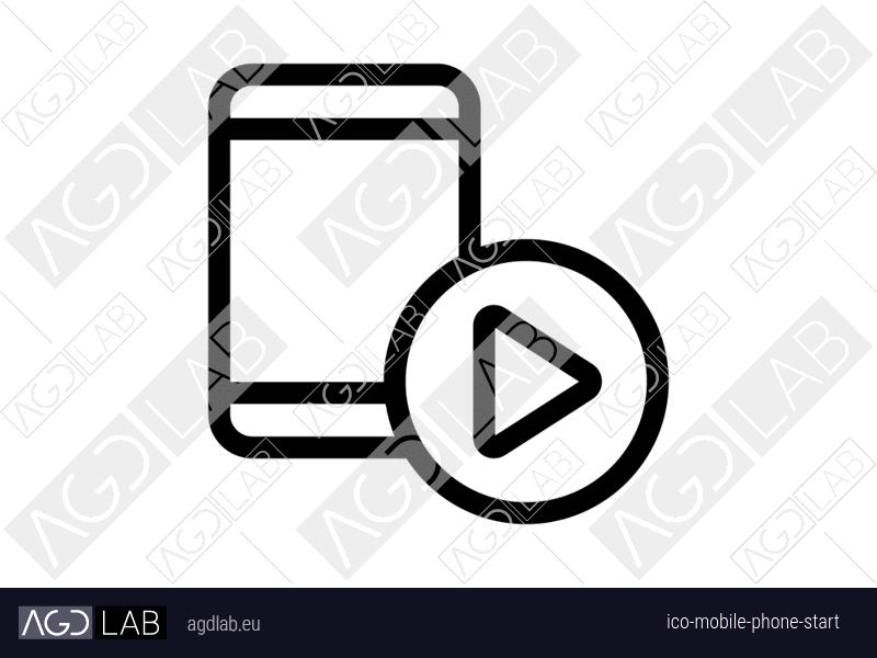 Mobile phone start icon