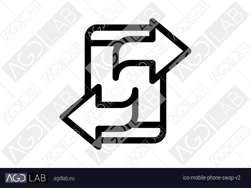 Mobile phone swap alternative version icon