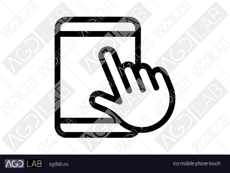 Mobile phone touch icon