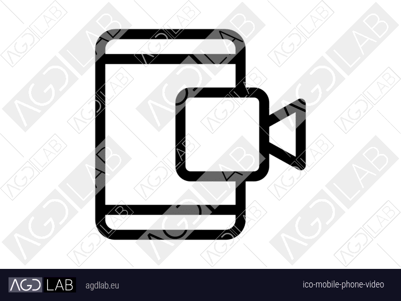 Mobile phone video icon