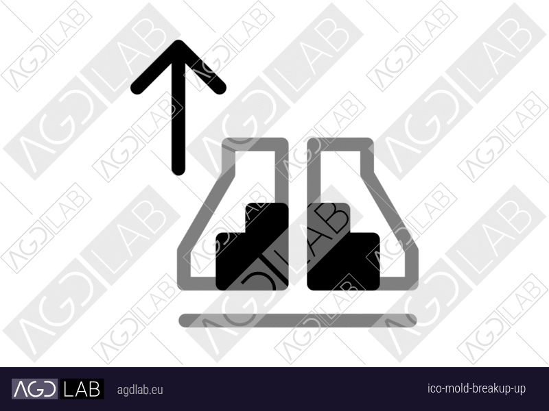Mold breakup up icon