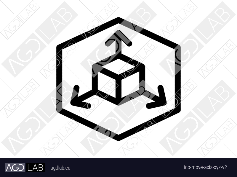 Move axis xyz alternative version icon