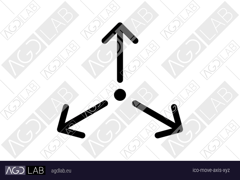 Move axis xyz icon