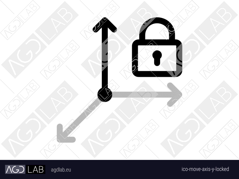 Move axis Y locked icon