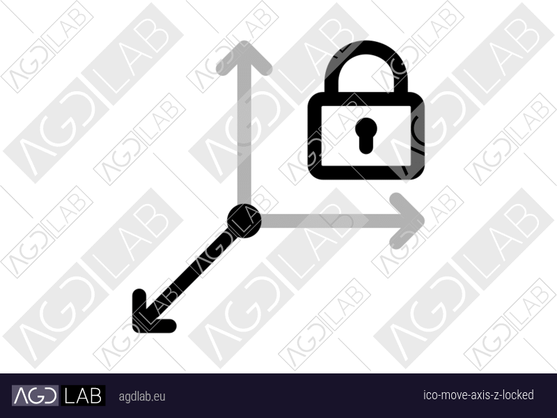 Move axis Z locked icon