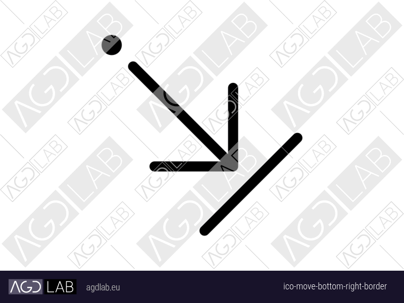 Move bottom right border icon