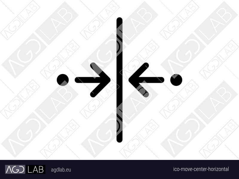 Move center horizontal icon