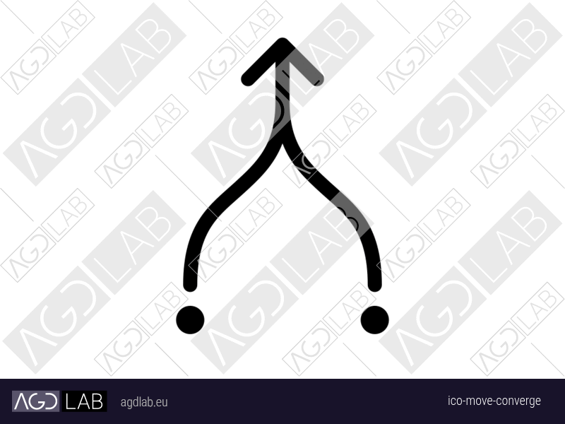 Move converge icon