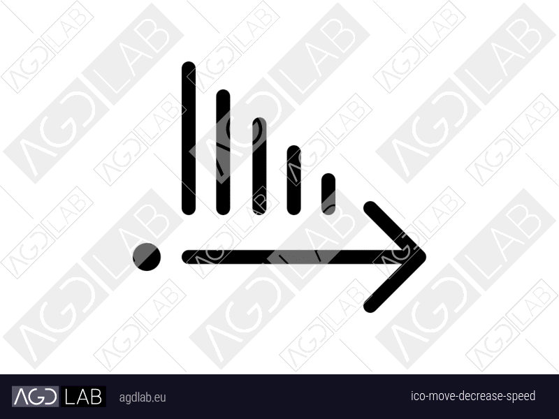 Move decrease speed icon