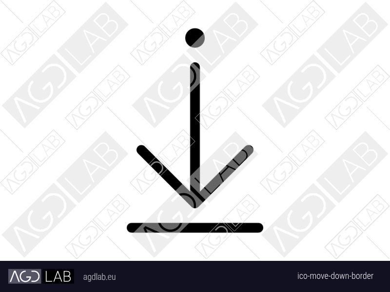 Move down border icon