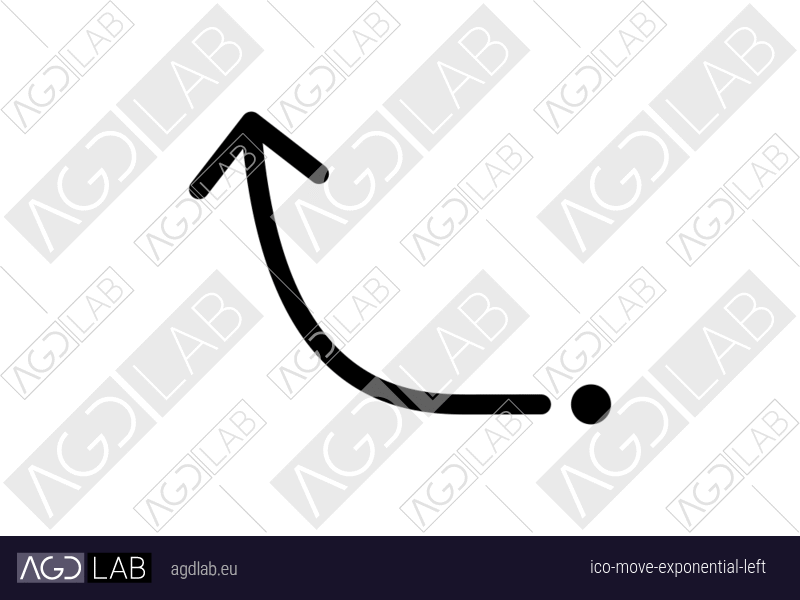 Move exponential left icon