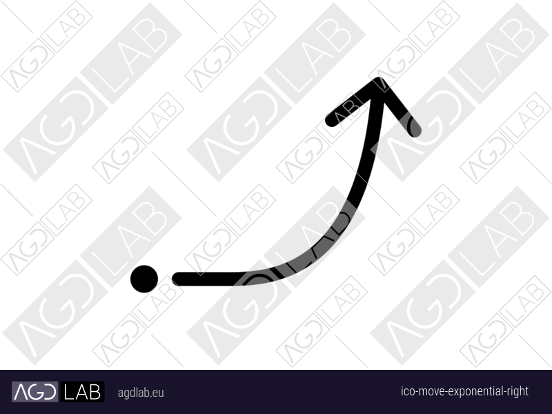 Move exponential right icon