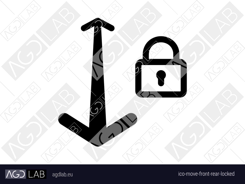 Move front rear locked icon