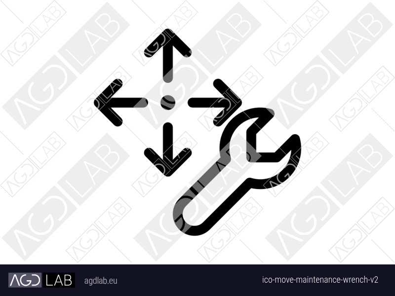 Move maintenance wrench alternative version icon
