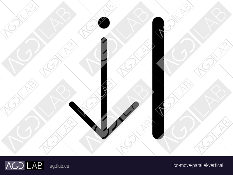 Move parallel vertical icon