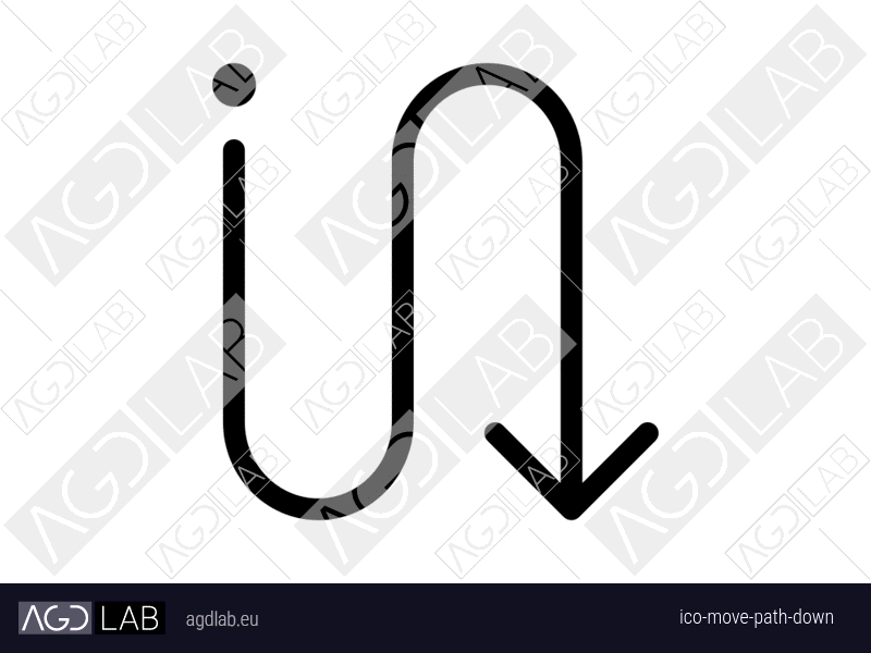 Move path down icon