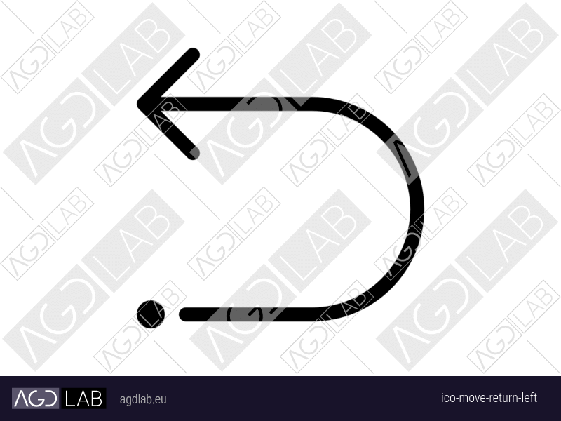 Move return left icon