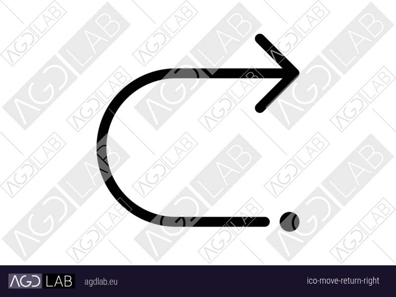 Move return right icon