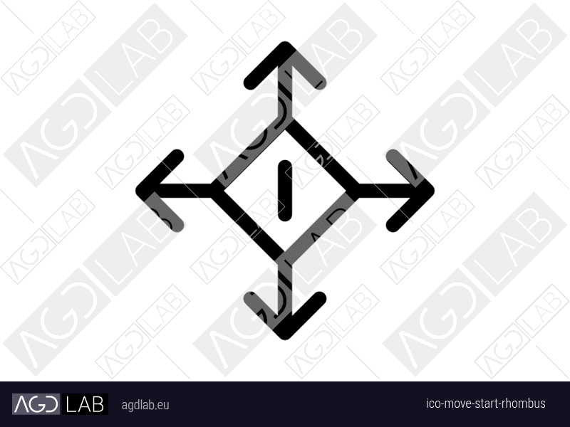 Move start rhombus icon