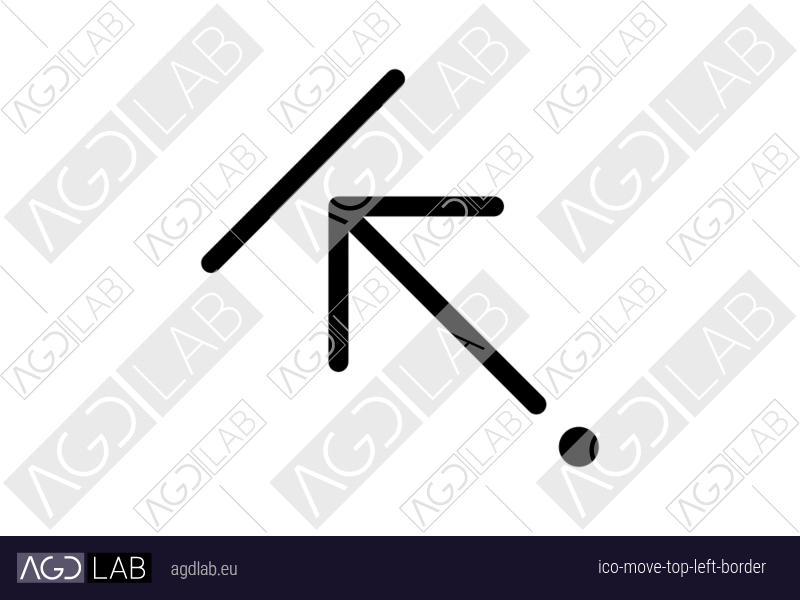 Move top left border icon