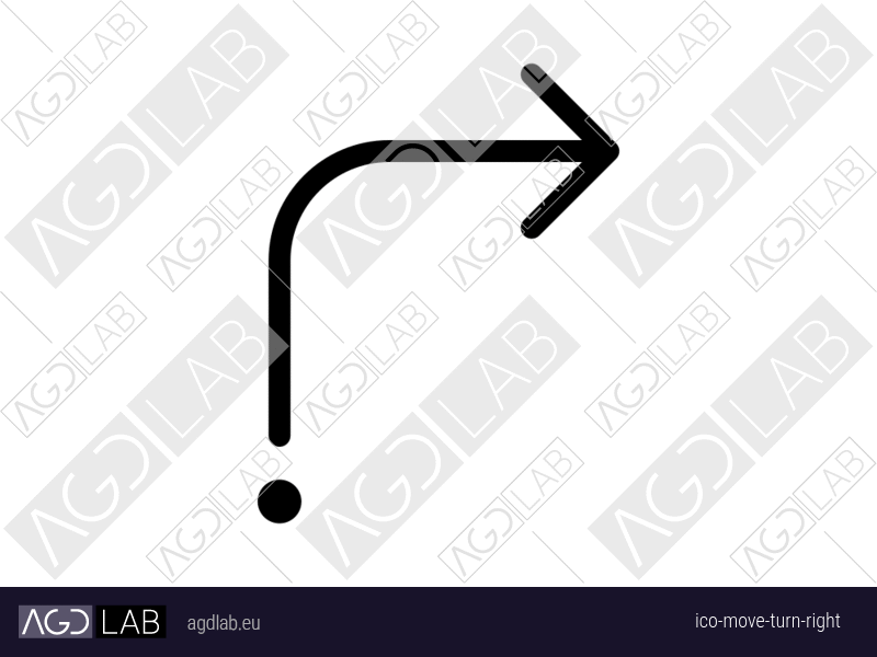 Move turn right icon